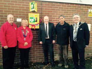 161021 West Moors Memorial Hall Defibrillator 21st October 2016